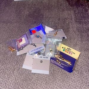 Birthstone Brats everything sold together! Sterling Silver and 14k gold pieces